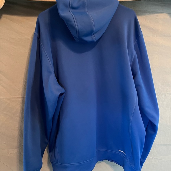 Mens 2x ADIDAS ROYAL BLUE HOODIE W FRONT POCKET 100% polyester - Picture 7 of 8